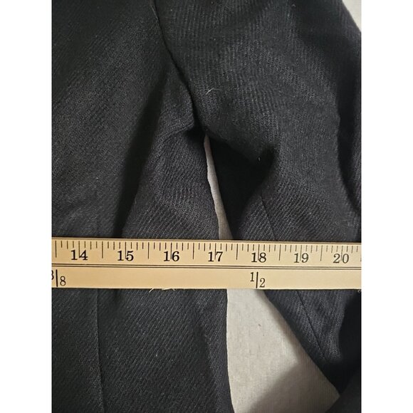 NWT GAP Double-Breasted Wool Black Blazer Sz 6 Long Length - Picture 2 of 6